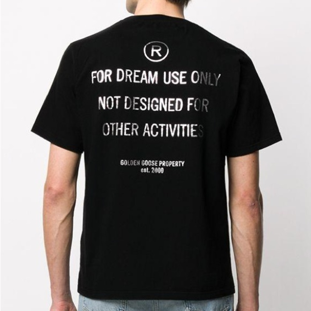 Golden Goose Dream Use Only T-Shirt In Black